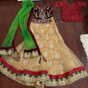 Indian wedding dress red